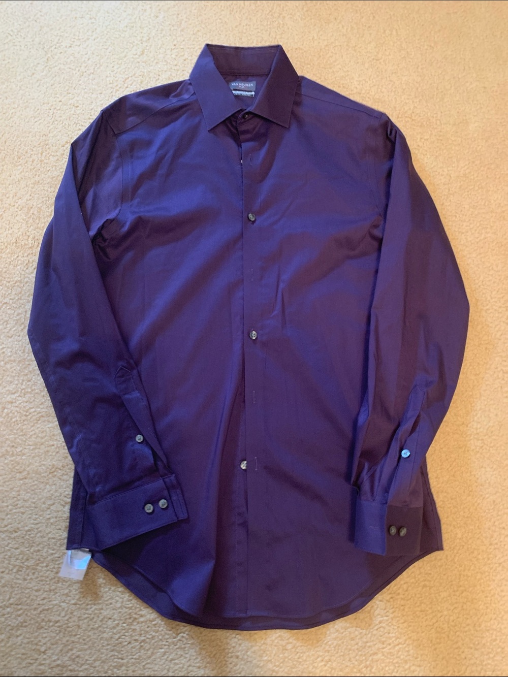 Van Heusen Men's Deep Purple Dress Shirt